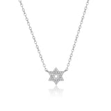 שרשרת מגן דוד קטן כסף טהור